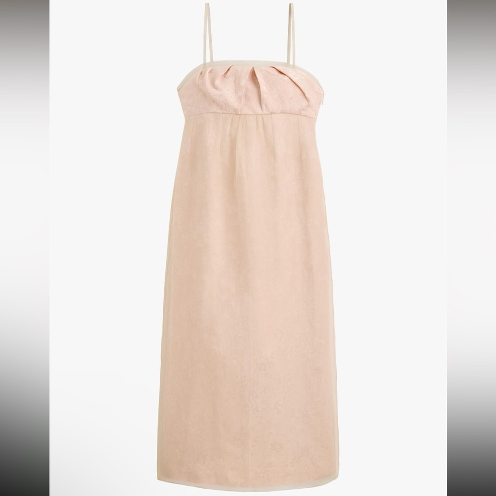 Zara Limited Edition Blush Dress Mixed Organza